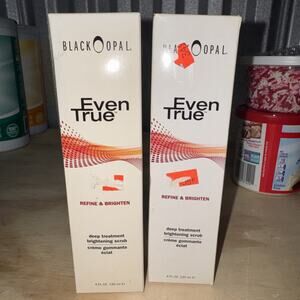 2x Black Opal Even True Deep Treatment Brightening Scrub 4 oz Refine Brighten